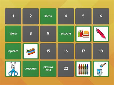 Memoria material escolar (acertijo visual)