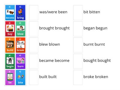 Irregular Verbs starting with B - easy