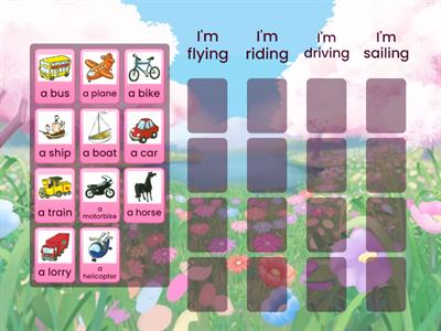 Kid's box 1 transport (I'm riding, driving, flying, sailing)