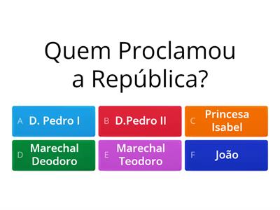 JOGO PROCLAMAÇÃO DA REPÚBLICA/REPÚBLICA DA ESPADA