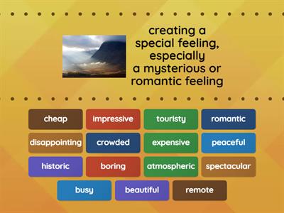 Solutions Pre 3rd - 6A - Adjectives Describing Attractions 