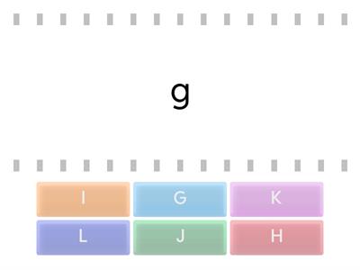 Matching #2:  Uppercase & Lowercase