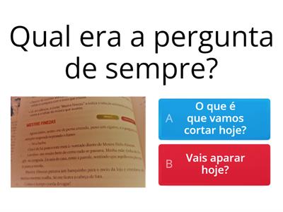 compreensão leitora 7 ano (conto) " Mestre Finezas"