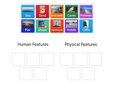 Human and Physical Seaside Features