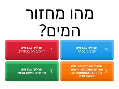 מחזור המים