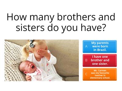 wh-questions - interviewing a classmate - 7º ano 