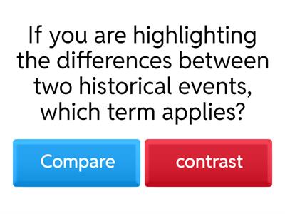 Compare and contrast