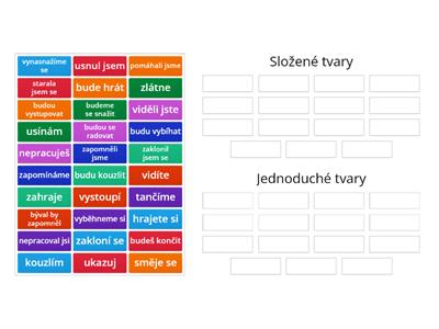 Jednoduché a složené tvary sloves