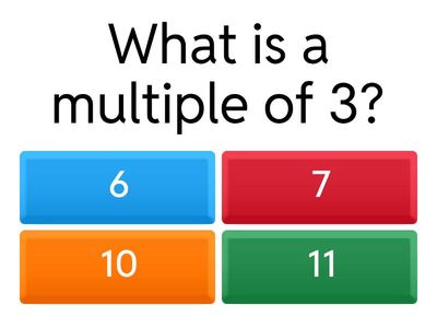 Multiples and Factors Word Problem Quiz