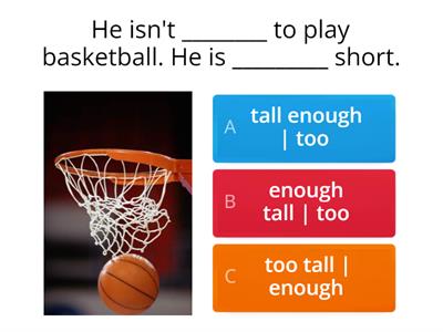 Too vs Enough - Upper Intermediate (B2)