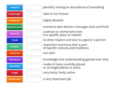 Unit 4 Lesson 3 vocabulary