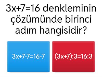 Denklem Çözme Adımları-1