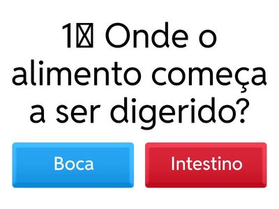 QUIZ CORPO HUMANO 5 ano