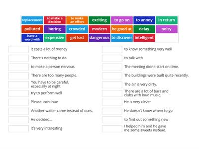 English File Pre-Intermediate Vocab 5-7