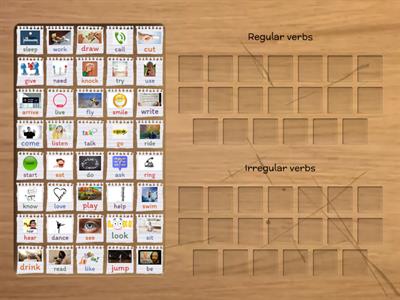 Regular and irregular verbs