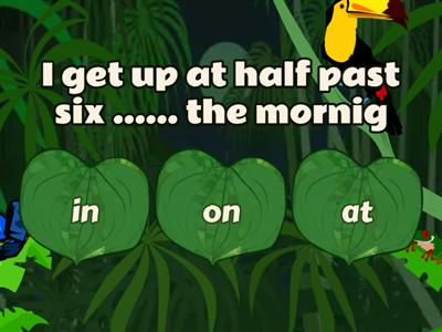 Prepositions of time: IN ON AT