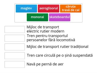 Traditional si modern in transporturi