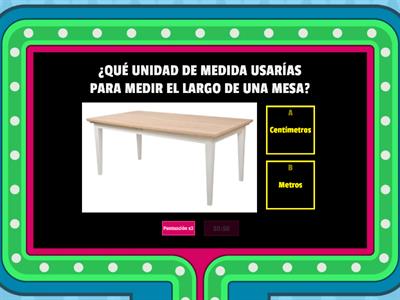 OA.19: Determinar la longitud de objetos,usando unidades de medidas no estandarizadas y unidades estandarizadas (cm y m)