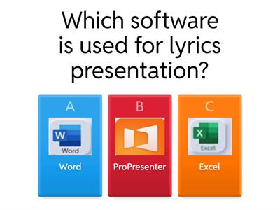 Lyrics Presentation Quiz