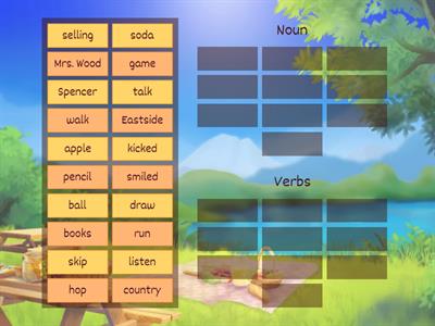 Identifying Nouns and Verbs 