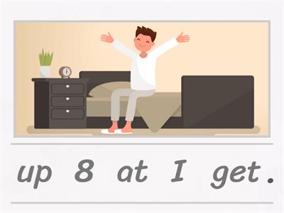 64. Daily routine: jumbled sentences