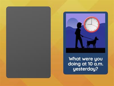 Past Continuous - speaking