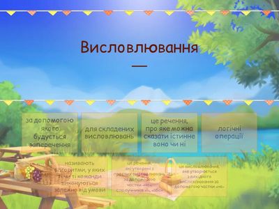 Висловлювання.  Алгоритми з розгалуженнями