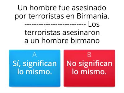 ¿Significan lo mismo?