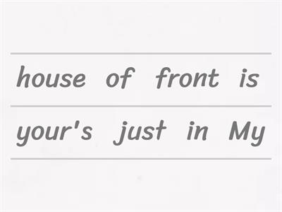 Just + Prepositions
