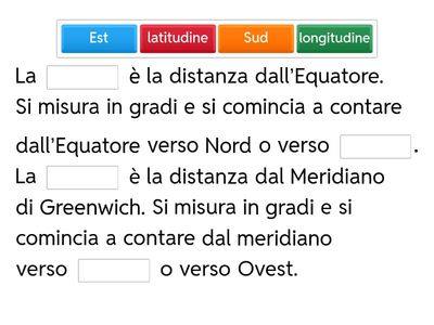 Paralleli meridiani latitudine longitudine