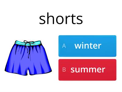 Winter or Summer Clothes