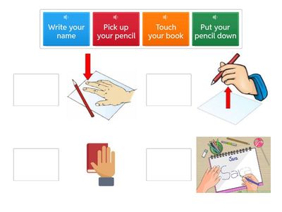 4. Verbs - School objects I