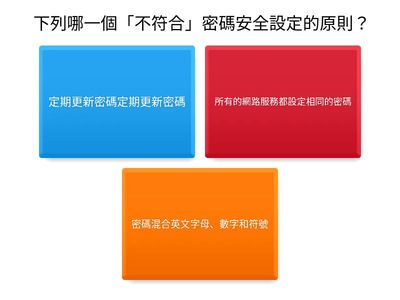 資訊安全小測驗