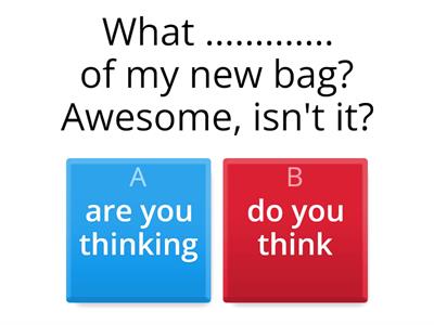 Action and Stative verbs.