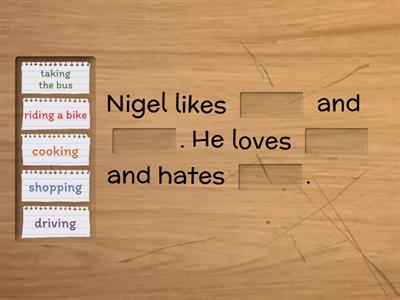 What do you like doing?