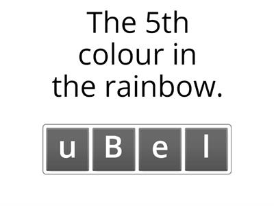 Unscramble the colour!