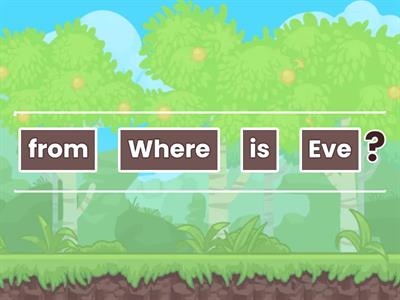 Grade 6: Arrange the words.