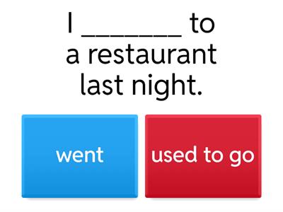 Used to or Past simple?