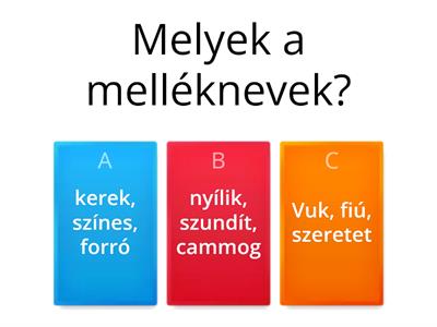 Melléknév 3. o