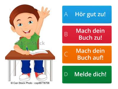 Klassensprache Lehrer Quiz