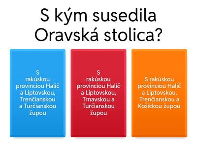 Oravská stolica