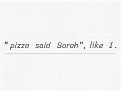 Direct and indirect speech. 