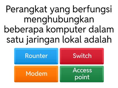 Quiz Project Informatika (Mengenai Jaringan Komputer) 