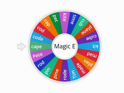 Magic E Bingo