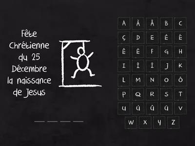  Les fêtes en France hangman