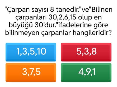 6.SINIF Matematik 1.Dönem 1.YAZILI MEB örnek yazılı sorularının benzerleri