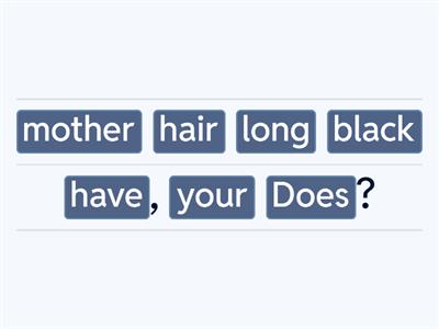 ILSS4 - Unit 6 (Reorder the words)