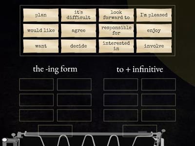 -ing or to infinitive?