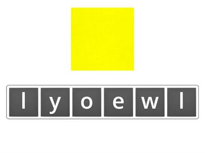 Colours - anagram