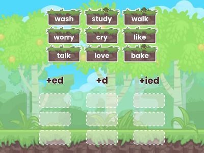 simple past tense verb